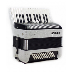 HOHNER BRAVO II 60B BRANCO ACORDEÃO