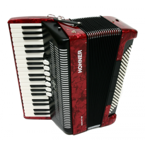 HOHNER BRAVO III 120B VERMELHO ACORDEÃO