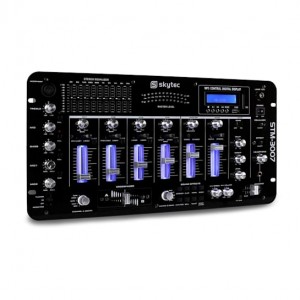 Mesa de Mistura 6 Canais 19" com SD/USB/MP3/LED/Bluetooth (STM-3007) - Skytec
