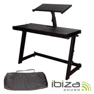 Iibiza DS20 Mesa de DJ Portátil Ajustável Preto