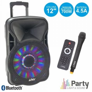 Party Light Coluna Amplif. 12" 700w party-12 led