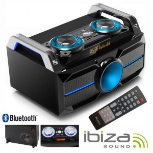 Ibiza Sistema Som Portátil 120w Usb/bt/fm/rec - SPLBOX100 Ibiza Sistema Som Portátil 120w Usb/bt/fm/rec - SPLBOX100