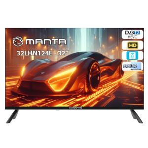 TV LED FRAMELESS 32" HD HDMI DVB-T2/T/C MANTA