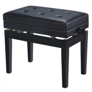 BANCO PIANO REF. 007 C/COFRE PRETO BRILHO