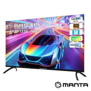 SMART TV DLED FRAMELESS 40" FHD HDMI DVB-T2/T/C MANTA