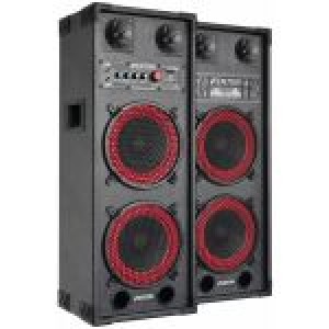 Pack 2x Colunas Amplificadas 2 x 8" 800W MP3 USB/SD (SPB-28) - FENTON