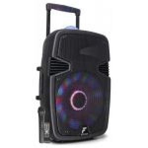 Coluna Amp. Portátil 15" 800W BLUETOOTH/USB/SD/MMC/UHF c/ Efeitos Luminosos em LED (FT15JB) - FENTON