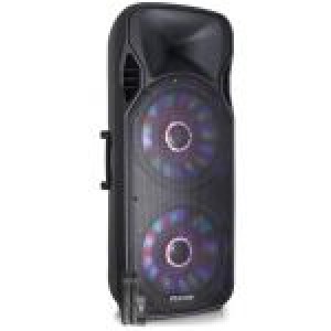 Coluna Amplificada Portátil LED 2x 15" 1600W BLUETOOTH/USB/SD/MMC/UHF (FT215LED) - FENTON Coluna Amplificada Portátil LED 2x 15" 1600W BLUETOOTH/USB/SD/MMC/UHF (FT215LED) - FENTON