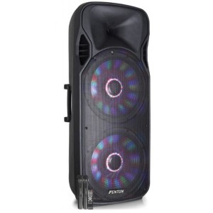 Coluna Amp. Portátil LED 2x 15" 1600W (FT215LED) - FENTON
