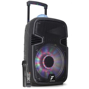 Fenton Coluna Amp. Portátil 12" 700W Bluetooth/usb/sd/mmc/uhf C/ Efeitos Luminosos em LED (FT12JB) - 170.095