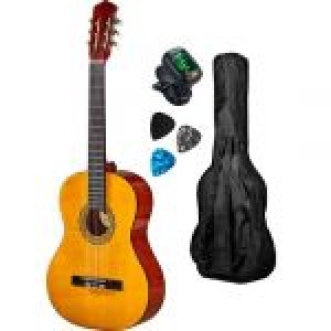 PACK GUITARRA CLÁSSICA OQAN +SACO+ AFINADOR +PALHETAS