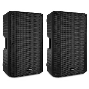 Pack Colunas Amplificadas 12" 800W Bluetooth/USB/MP3 (VSA120S) - VONYX
