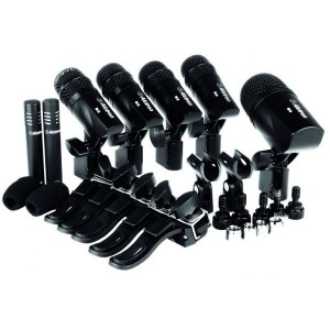 Alctron Pack 7x Microfones + Acessórios p/ Baterias