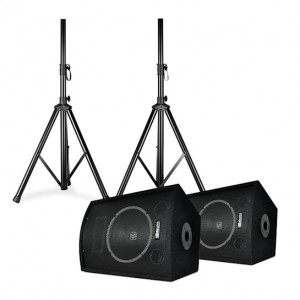Skytec SL10 par de colunas disco c/tripé woofer de 10" 250Wmax 2x tripé