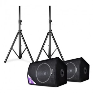 Skytec SL12 par de caixas disco c/ tripé woofer de 12" 200W/300Wmax