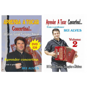 DVD APRENDER CONCERTINA RUI ALVES VOL.1+2+3