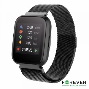 Smartwatch Forever Multifunções P/ Android iOS Preto - SW-310BK
