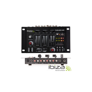 Mesa De Mistura 4 Canais 7 Entradas USB IBIZA Mesa De Mistura 4 Canais 7 Entradas USB IBIZA