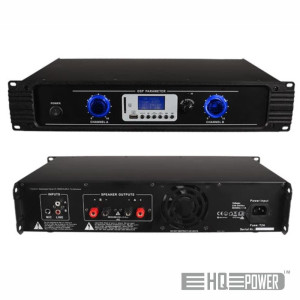 AMPLIFICADOR ÁUDIO 2X200W BLUETOOTH/USB HQPOWER