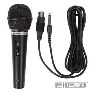 Microfone Dinâmico C/ Cabo 80hz-12khz 3m HQ POWER