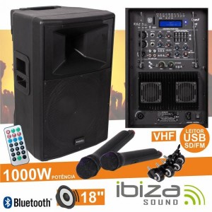 IBIZA COLUNA AMPLIFICADA RX18A-BT