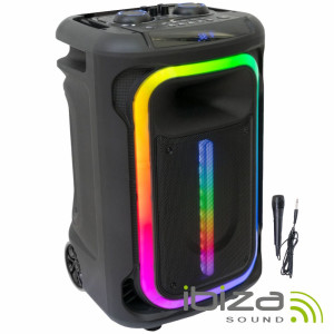 COLUNA AMPLIFICADA 12" 800W USB/BT/SD/AUX TWS IBIZA