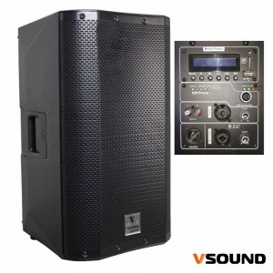 COLUNA AMPLIFICADA PRO 12" USB/SD/FM/BT 700W VSOUND