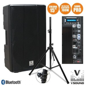 VSound Coluna - VSSPRO15APUSB-PACK
