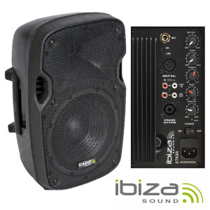 COLUNA BI-AMPLIFICADA 8" 200WMÁX ABS IBIZA