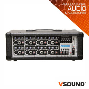 MESA MISTURA AMPLIFICADA PROFISSIONAL 8 CANAIS 800W VSOUND MESA MISTURA AMPLIFICADA PROFISSIONAL 8 CANAIS 800W VSOUND