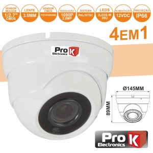 CÂMARA VIGILÂNCIA IP66 PROK (CVC121LA)