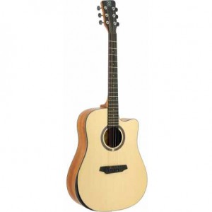 OQAN GUITARRA ACUSTICA QGA-100 CE SÓLIDO NAT 