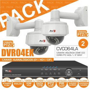 Pack De Vigilância 2 Câmaras Cvc064la + Dvr04ek CCTV15