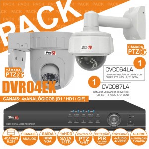 Pack De Vigilância 1 Cvc064la + 1 Cvc087la + Dvr04ek CCTV17