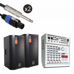Pack Mesa de Mistura/Colunas Profi./Cabos PACKSOM7