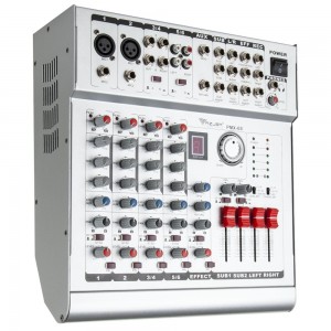 Mesa De Mistura Amplificada 6 Canais 2x210W PMX6S-6CH Mesa De Mistura Amplificada 6 Canais 2x210W PMX6S-6CH