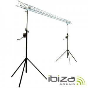 Suporte P/ Luzes 2 Barras Manivela 1.5-3m 12 Aparelhos Ibiza