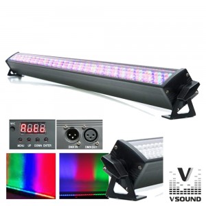 Barra LEDS C/ Strobe 240 LEDS 10mm RGB DMX VSOUND VSLEDB240RGB