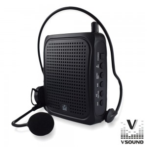 Coluna Amp. 3" USB/BT/FM/SD/Bat Preto VSOUND VSPAPORT01