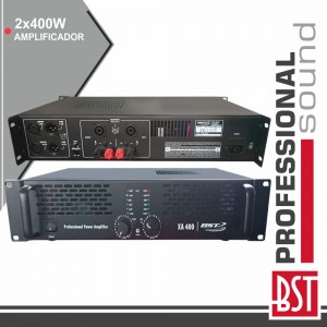 Amplificador Áudio Pro 2X400W Saída Link 4/8 Ohms Amplificador Áudio Pro 2X400W Saída Link 4/8 Ohms